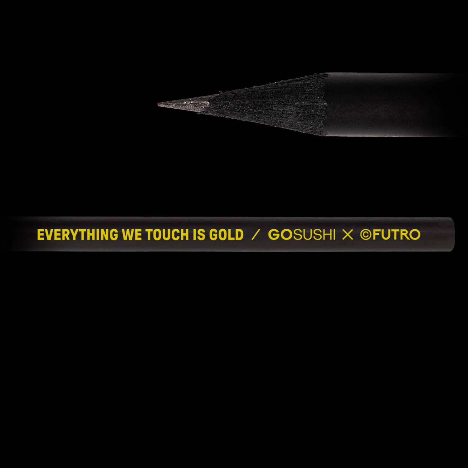 "Everything we touch is gold" olovka
