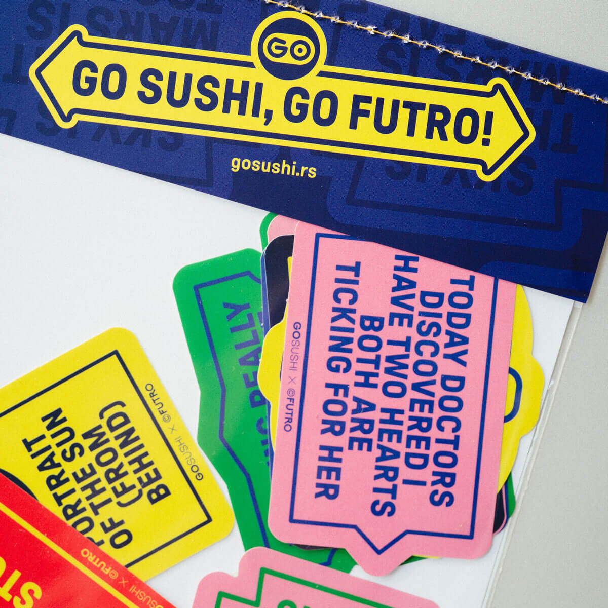 Go Futro set 10 nalepnica